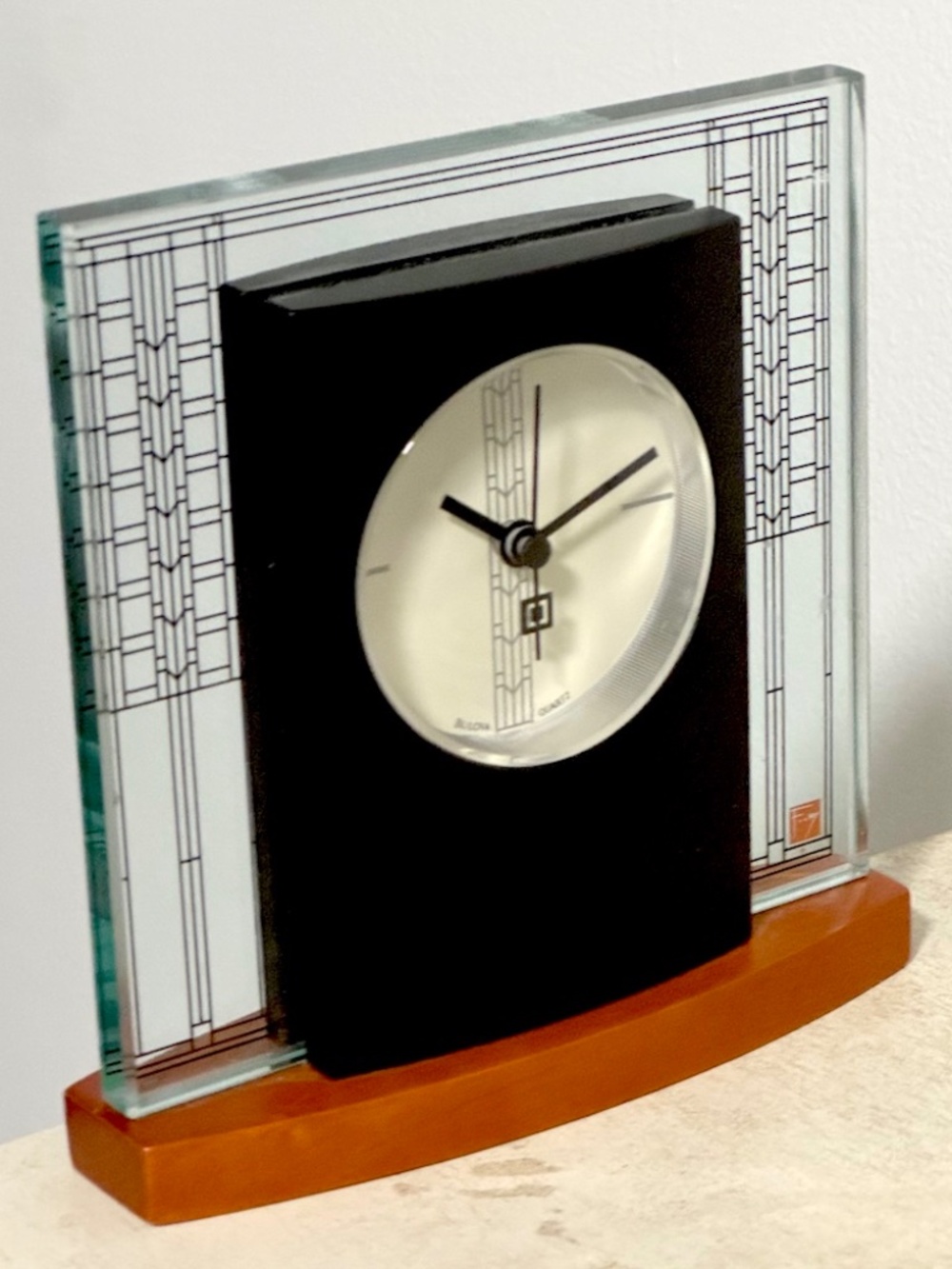 Bulova B7750 Glasner House Clock | Official Frank Lloyd Wright Collection